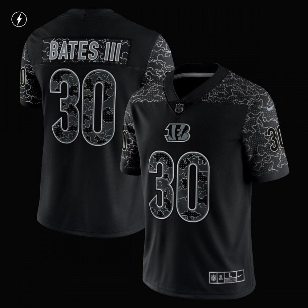Jessie Bates III Cincinnati Bengals Nike RFLCTV Limited Jersey - Black-GridironStore